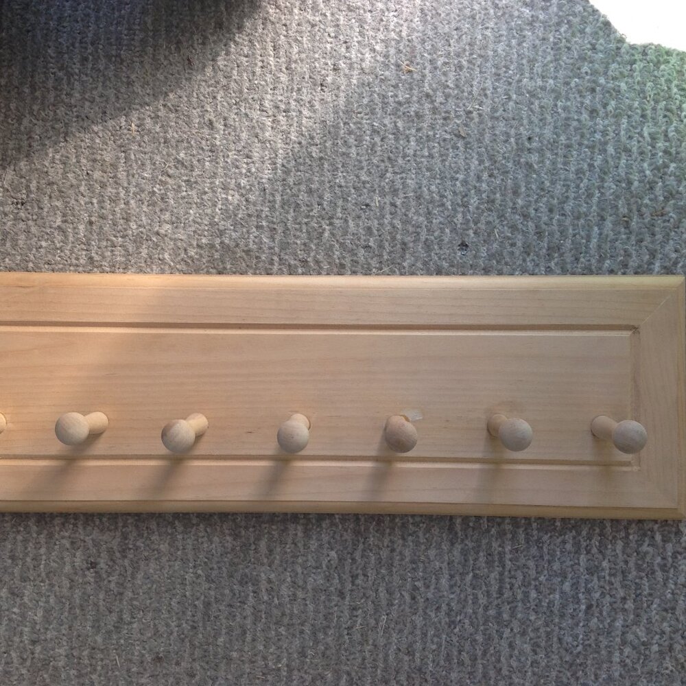 Coat Rack Wood Unfinished